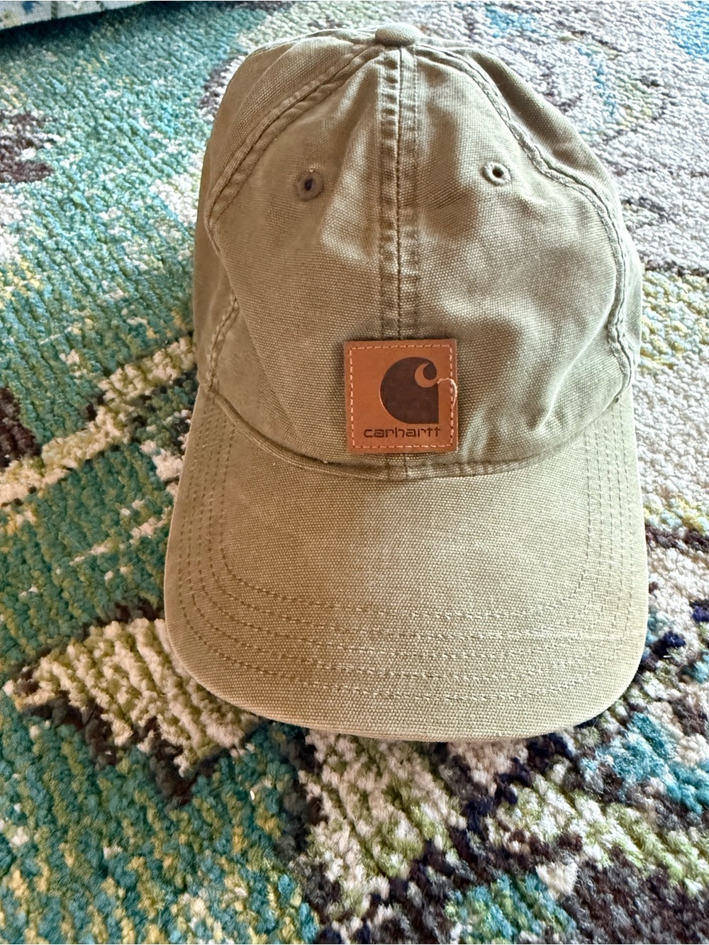 Carhartt Mens Odessa Leatherette Canvas Cap